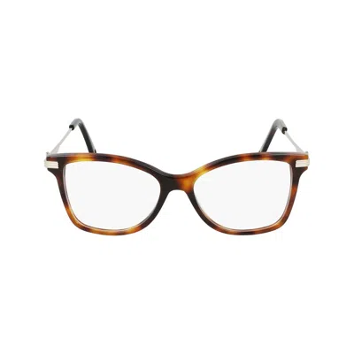 Lanvin Brown Acetate Frames In Multi
