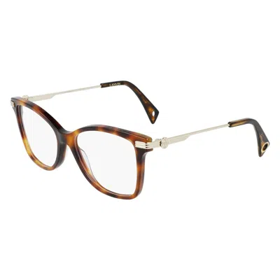 Lanvin Brown Acetate Frames In Multi