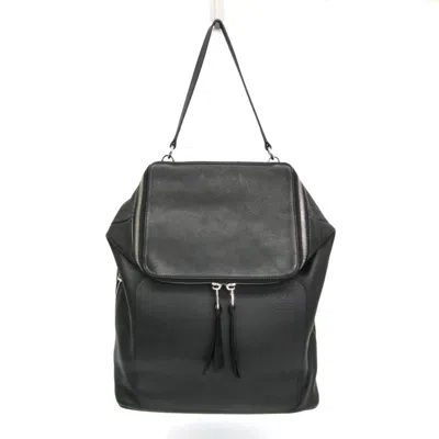 Pre-owned Loewe Black Leather Backpack ()