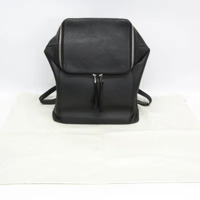 Pre-owned Loewe Black Leather Backpack ()
