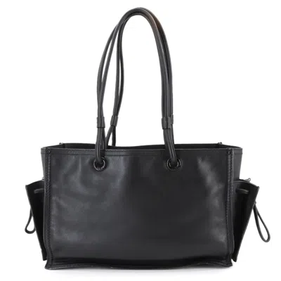 Pre-owned Loewe Black Leather Tote Bag ()