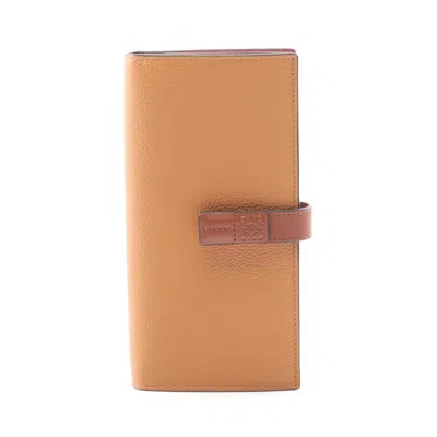 Pre-owned Loewe Brown Leather Long Wallet (bi-fold) ()