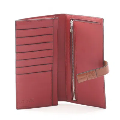 Pre-owned Loewe Brown Leather Long Wallet (bi-fold) ()