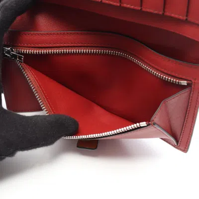 Pre-owned Loewe Brown Leather Long Wallet (bi-fold) ()