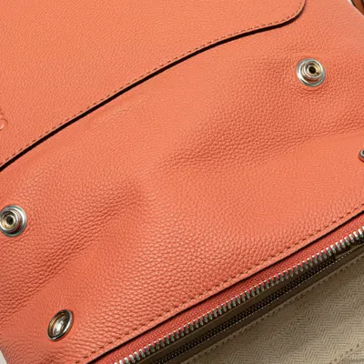 Pre-owned Loewe Pink Leather Backpack ()