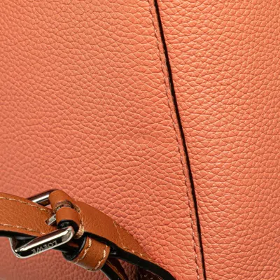 Pre-owned Loewe Pink Leather Backpack ()