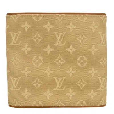 Pre-owned Louis Vuitton Beige Monogram Mini Wallet (tri-fold) () In Sand