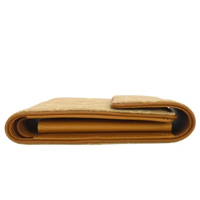 Pre-owned Louis Vuitton Beige Monogram Mini Wallet (tri-fold) () In Sand