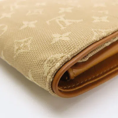 Pre-owned Louis Vuitton Beige Monogram Mini Wallet (tri-fold) () In Sand