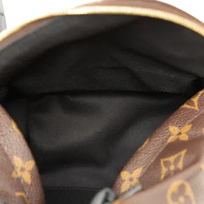 Pre-owned Louis Vuitton Black Brown Pvc Leather Backpack () In Multi
