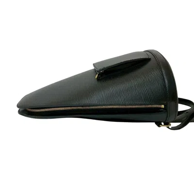 Pre-owned Louis Vuitton Black Leather Backpack ()