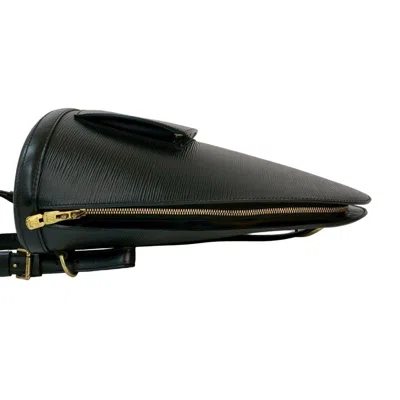 Pre-owned Louis Vuitton Black Leather Backpack ()