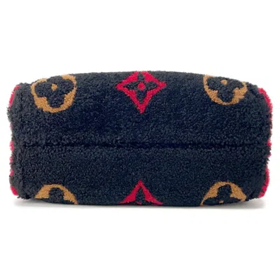 Pre-owned Louis Vuitton Black Monogram Noir Red Color Monogram Tote Bag ()