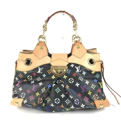 Pre-owned Louis Vuitton Black Multi-color Noir Monogram Multicolore Canvas Shoulder Bag Tote Bag ()