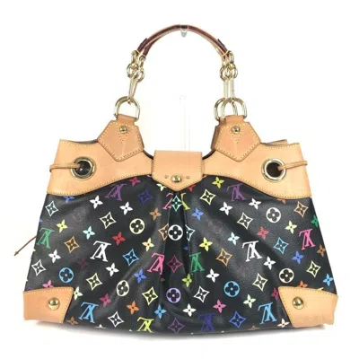 Pre-owned Louis Vuitton Black Multi-color Noir Monogram Multicolore Canvas Shoulder Bag Tote Bag ()