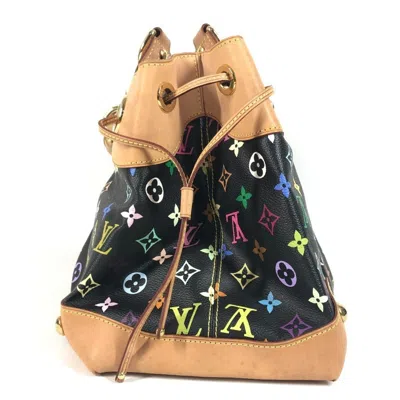 Pre-owned Louis Vuitton Black Multi-color Noir Monogram Multicolore Canvas Shoulder Bag Tote Bag ()