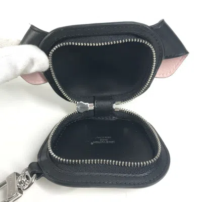 Pre-owned Louis Vuitton Black Multi-color White Monogram Canvas Coin Purse/coin Case ()