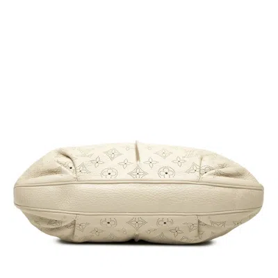 Pre-owned Louis Vuitton Blanc Cream Leather Shoulder Bag Tote Bag ()