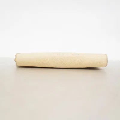 Pre-owned Louis Vuitton Blue Jean Cream Long Wallet (bi-fold) ()