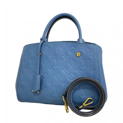 Pre-owned Louis Vuitton Blue Jean Handbag ()