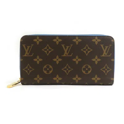 Pre-owned Louis Vuitton Blue Jean Monogram Monogram Long Wallet (bi-fold) ()