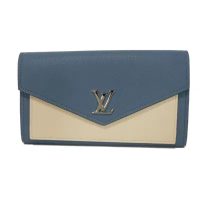 Pre-owned Louis Vuitton Blue Jean Long Wallet (bi-fold) ()