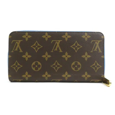 Pre-owned Louis Vuitton Blue Jean Monogram Monogram Long Wallet (bi-fold) ()