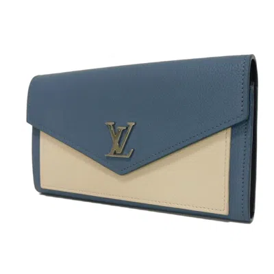 Pre-owned Louis Vuitton Blue Jean Long Wallet (bi-fold) ()