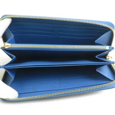 Pre-owned Louis Vuitton Blue Jean Monogram Monogram Long Wallet (bi-fold) ()