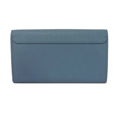 Pre-owned Louis Vuitton Blue Jean Long Wallet (bi-fold) ()