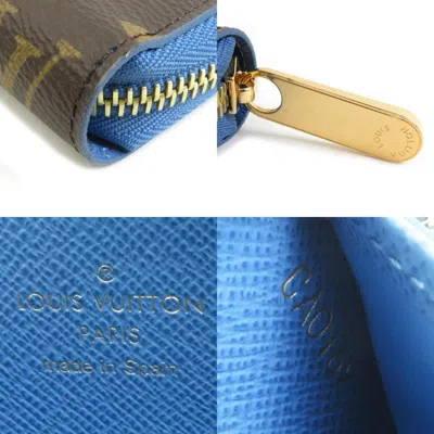 Pre-owned Louis Vuitton Blue Jean Monogram Monogram Long Wallet (bi-fold) ()