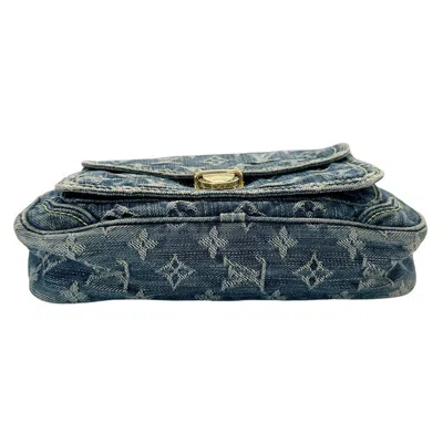 Pre-owned Louis Vuitton Blue Monogram Denim Fanny Pack Sling Bag ()
