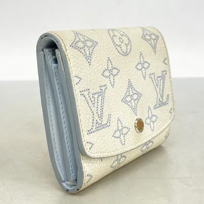 Pre-owned Louis Vuitton Blue White Wallet (bi-fold) () In Multi
