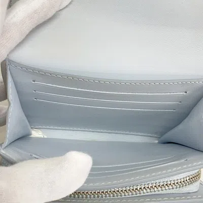 Pre-owned Louis Vuitton Blue White Wallet (bi-fold) () In Multi
