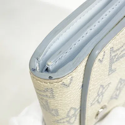 Pre-owned Louis Vuitton Blue White Wallet (bi-fold) () In Multi
