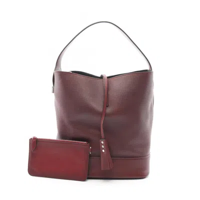 Pre-owned Louis Vuitton Bordeaux Ruby Leather Shoulder Bag ()
