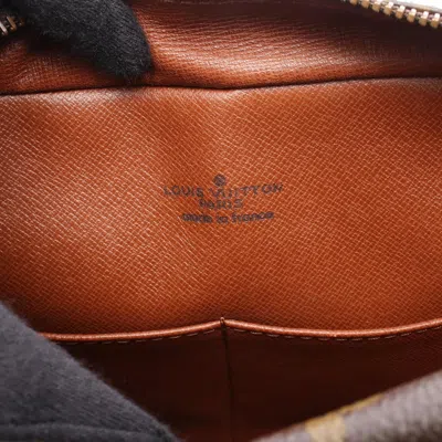Pre-owned Louis Vuitton Brown Coated Canvas Monogram Pvc Leather Clutch Bag ()