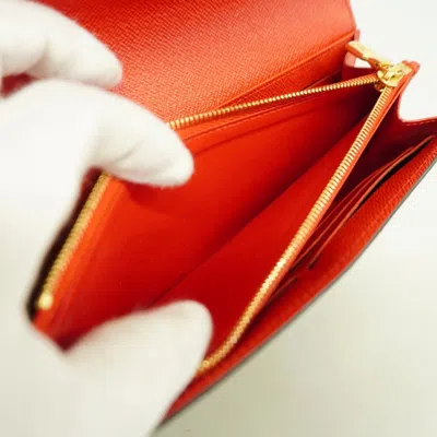 Pre-owned Louis Vuitton Brown Coquelicots Long Wallet (bi-fold) ()