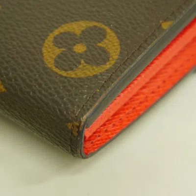 Pre-owned Louis Vuitton Brown Coquelicots Long Wallet (bi-fold) ()