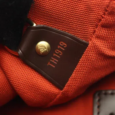 Pre-owned Louis Vuitton Brown Damier Canvas Coated Canvas Leather Backpack ()