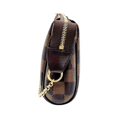 Pre-owned Louis Vuitton Brown Damier Canvas Ebene Damier Canvas Pochette Shoulder Bag ()