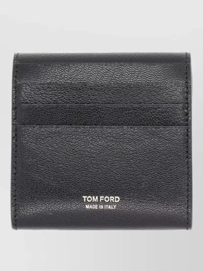 Tom Ford Textured Leather Purse And Matching Cardholder In Black