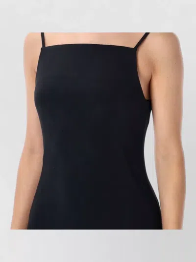 Givenchy Mini Dress Crepe Cady Square Neckline In Black