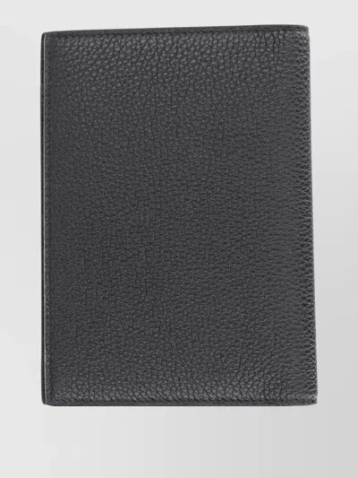 Tom Ford Textured Finish Compact Wallet And Cardholder In Gray