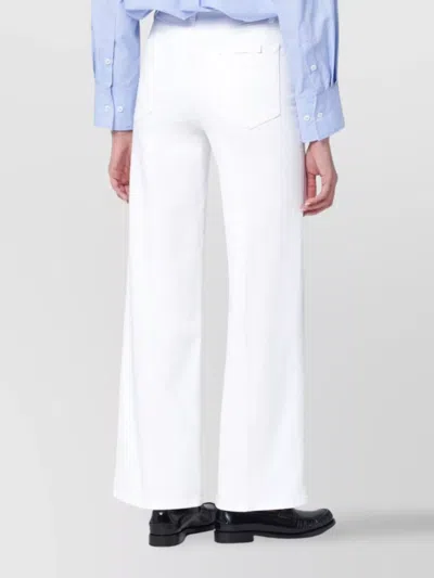 Frame Slim Palazzo Jeans Flared Leg Design In Neutral