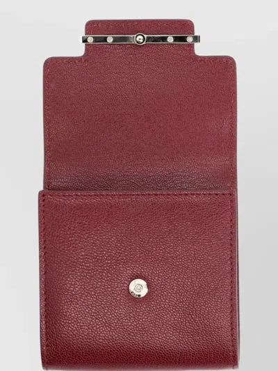 Tom Ford Compact Purse Cardholder Metal Hardware In Red