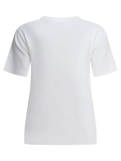 Burberry Equestrian Knight Design Cotton T-shirt In White