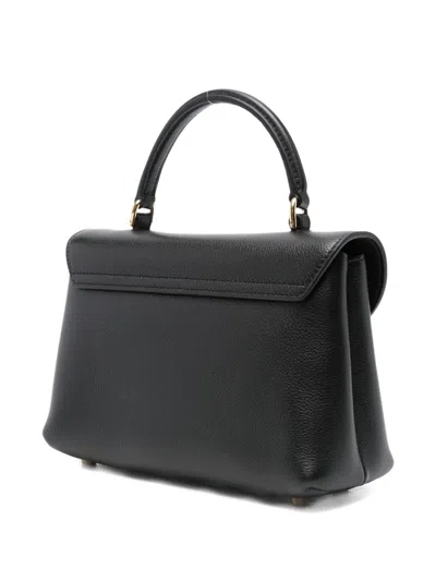 Celine Women Nino Teen Leather Handbag In Black