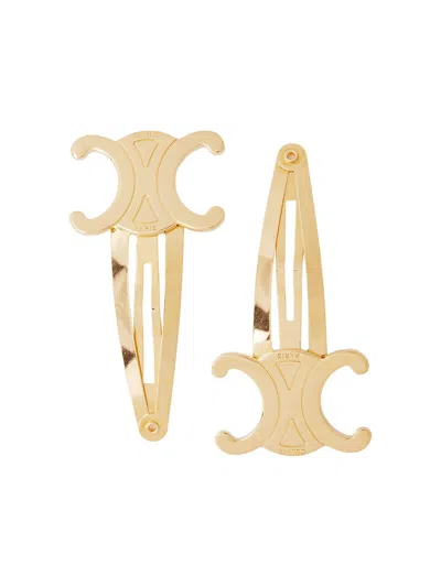 Celine Women Triomphe Hair Clip In Multi