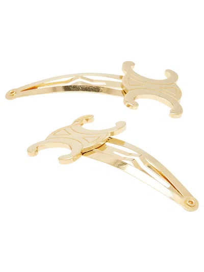 Celine Women Triomphe Hair Clip In Multi